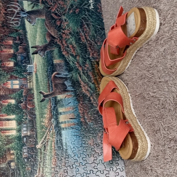 Orange Soda wedge shoes size 1 - Picture 5 of 5
